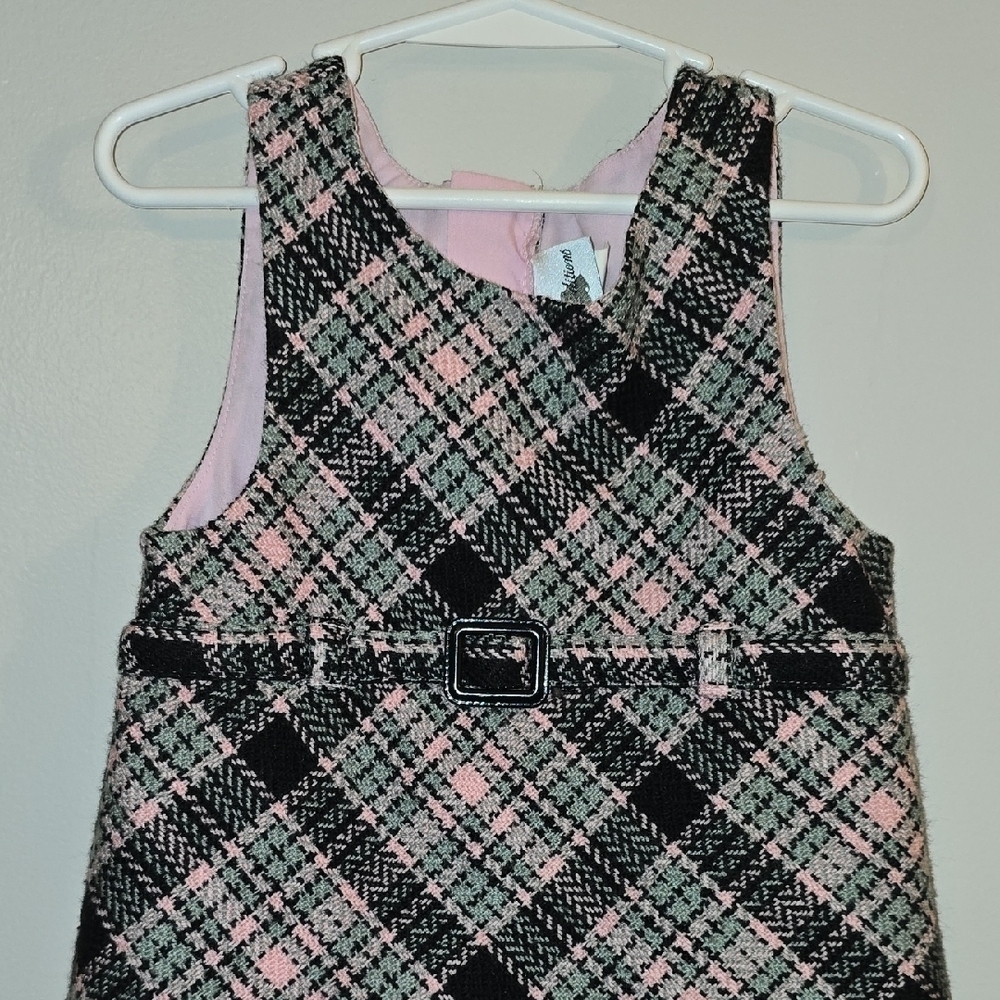 Rare Editions Plaid Dress with Belt - Picture 4 of 10